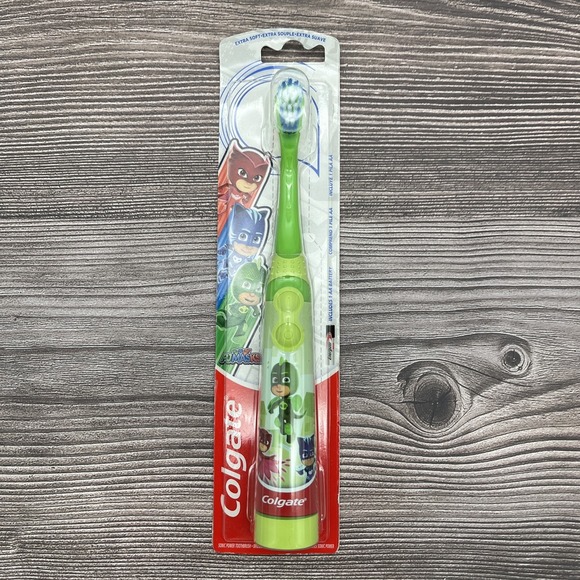 Colgate Kids Battery Powered Toothbrush, PJ Masks, Extra Soft Bristles GREEN - Picture 1 of 4